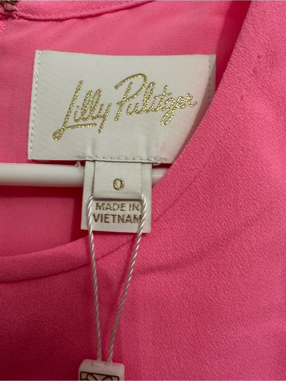 Lilly Pulitzer Pink Floral Shift with Blue Accents - Picture 6 of 6